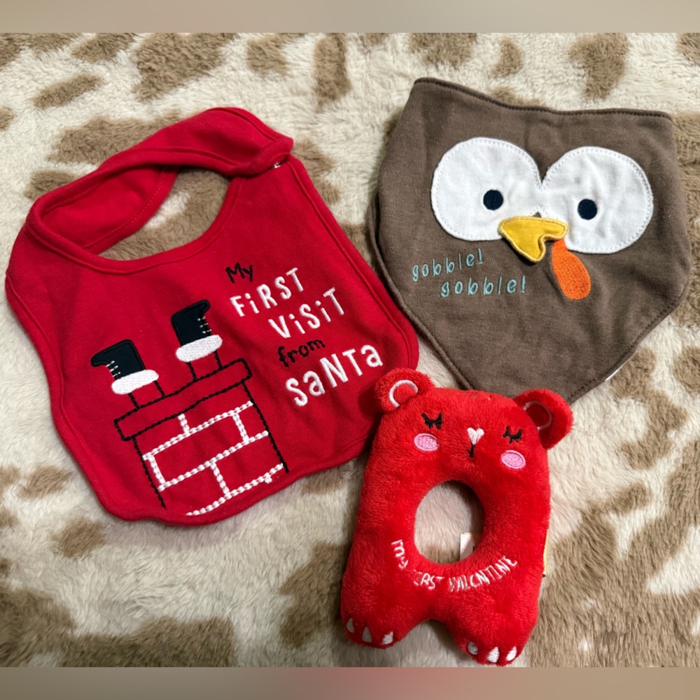 Adorable Holiday Carters bib bundle